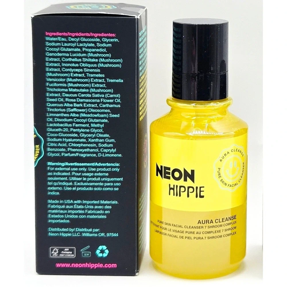 Neon Hippie Aura Cleanse 8.44 fl oz - 7 Shroom Complex Cleanser